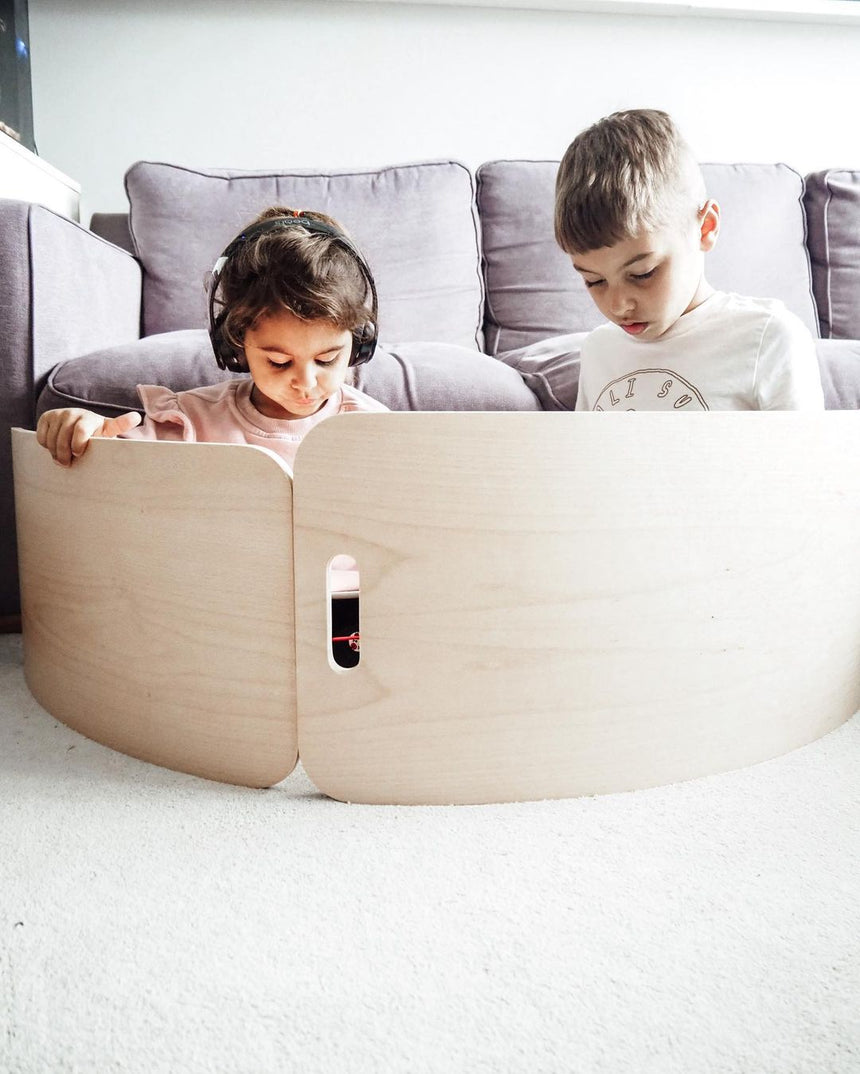 Kids playing with balance boards